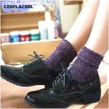 1 пара; Лидер продаж года; блестящие длинные носки; сезон осень-весна; новые модные блестящие Серебристые носки без пятки с отворотами