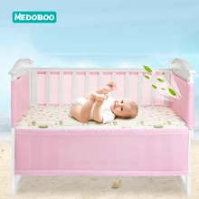 Medoboo 2Pcs/set Baby Bed Fence Safety Crib Guardrail Baby Bed Bumper Set Kids Playpen Children Care Barrier Bed Accessories * lift type baby bed rail baby bed safety guardrail upgrade cot playpen security for children bed fence fit for all type bed