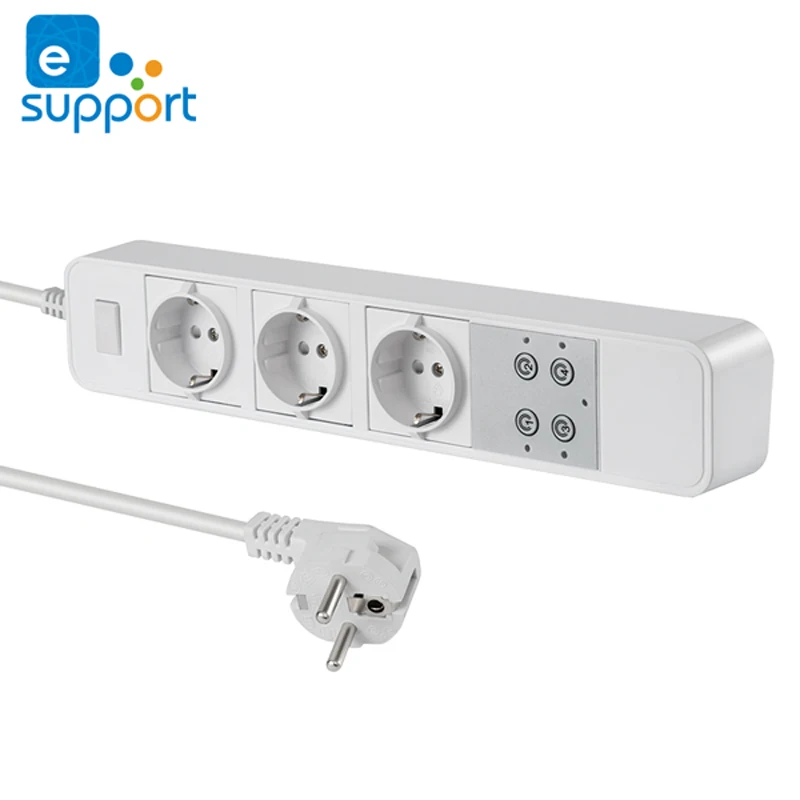 Работайте с Amazon Echo Alexa WiFi Smart EU power Strip surge protector умная розетка домашняя полоса для дома ewelink app remote