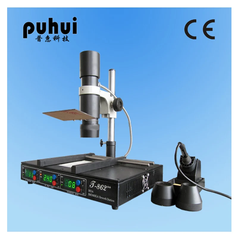 T862++BGA REWORK STATION SMT SMD IRDA Infrared Heating Rework Welder Station800W