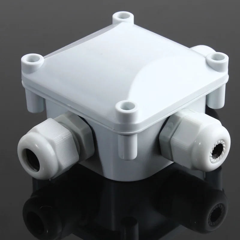 1pc Waterproof Junction Terminal Box 3 Wires Protection Building Connectors IP68 For Outdoor Lighting Connections