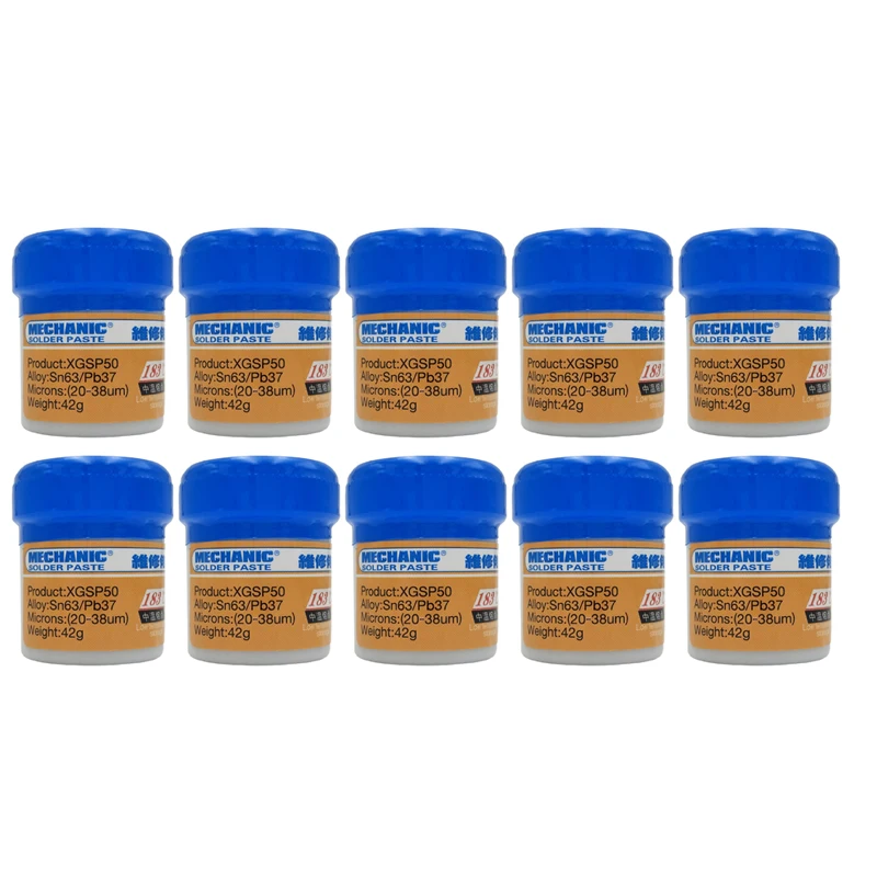 Паяльная паста Mechanic XGSP50 10 шт./лот Сварочная флюс SMD SMT Sn63/Pb37 инструмент паяльная