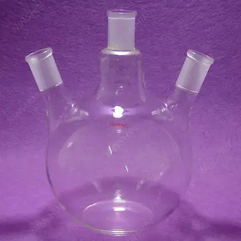 

2000ml 3 Neck Flat Bottom Boiling Flask,24/29 Joint,Glass Flask,lab Glassware