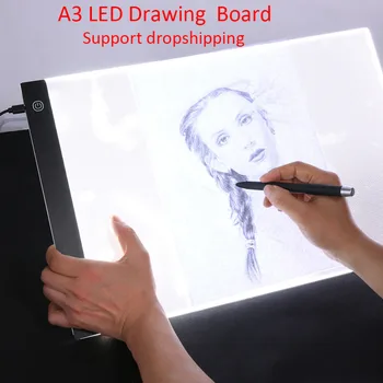 

A3 LED Light Box Three-level Drawing Tracing Tracer Copy Board Table Pad Panel Memory Brightness Control for Drawer Learner Hot