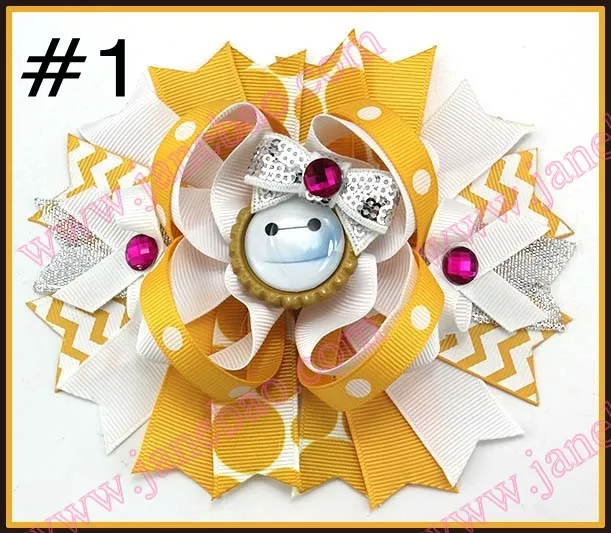 free shipping 30pcs  6'' big inspired hair bows ch...