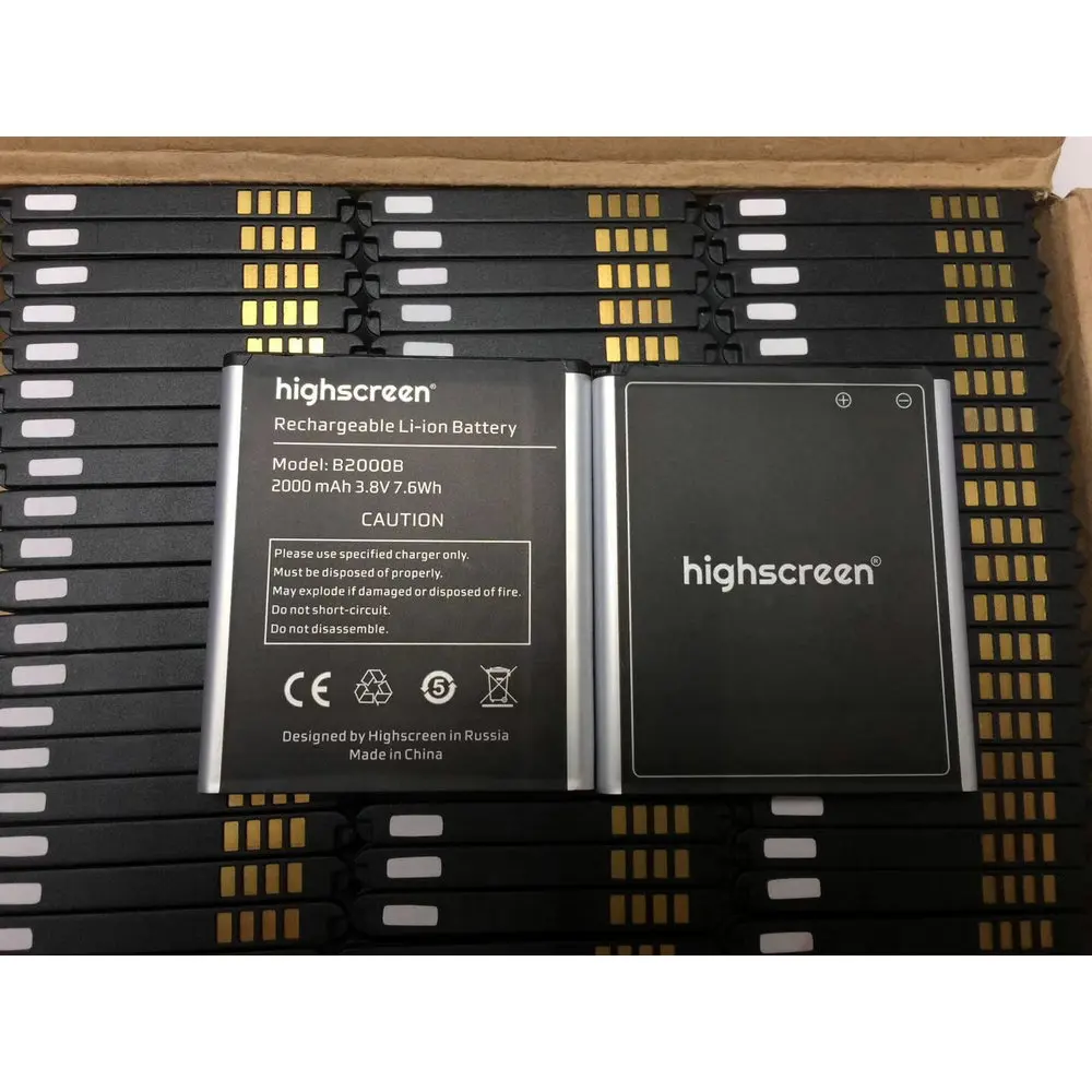 Высококачественный аккумулятор 2000 мАч B2000B для Highscreen WinWin win martphone|Аккумуляторы