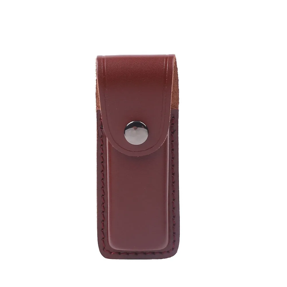 الجلود طية حالة حامل غطاء المصباح حزام حلقة سكين غمد الحافظة الحقيبة حقيبة جيب هانت كامب outdoor احمل edc متعددة والعتاد