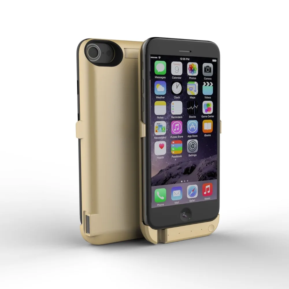 Ультра тонкий внешний аккумулятор зарядное устройство чехол для телефона iPhone 6 6 S 7 10000 MAH Запасной Аккумулятор Чехол