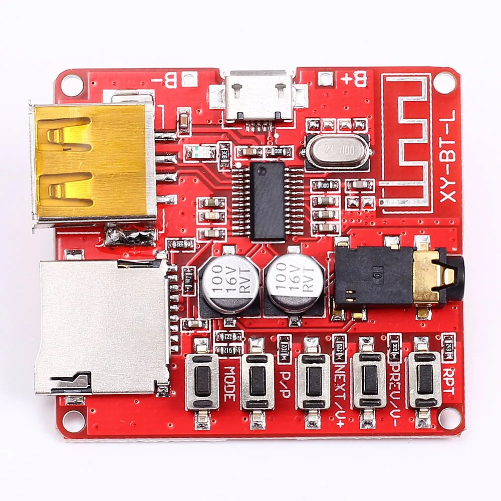 3.7-5V Wireless Bluetooth MP3 Decoder Board Lossless Decoding Module TF RSFD 3.7-5V Wireless Bluetooth MP3 Decoder Board Lossless Decoding Module TF RSFD