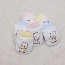 3 пары, от 0 до 6 месяцев, хлопок, детские перчатки, неонатальные перчатки, удобные дышащие детские перчатки, варежки для новорожденных, B020