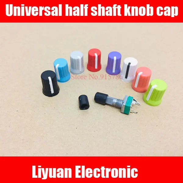 

16pcs 0 degree 90 degree 180 degree 270 degree universal half shaft knob cap Instrument instrument switch power amplifier color