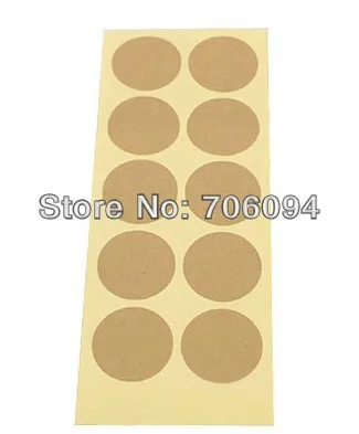 900pcs/lot 35MM DIY Rounded blank kraft sealing sticker baking package cookies cake box decoration custom gift bag sticker/lable | Дом и сад
