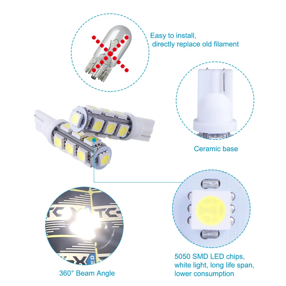 13leds T10-8