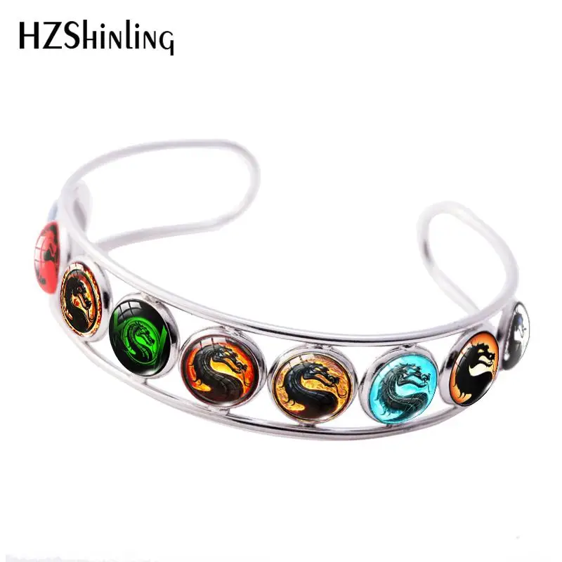 

2019 New Fighting Games Mortal Kombat Dragon Adjustable Bracelets Handmade Bracelet Class Dome Jewelry