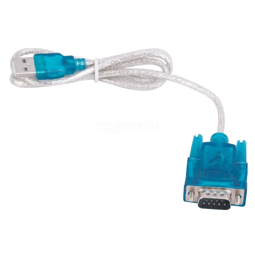 300 шт./лот последовательный порт USB к RS232 CH340 9 контактный кабель DB9 COM адаптер