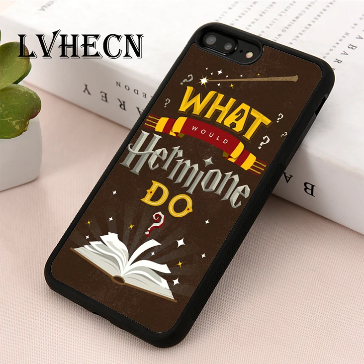 

LvheCn TPU Skin phone case cover for iPhone 5 5s SE 6 6s 7 8 plus X XR Xs Max Harry Potter Hermione Granger Quote