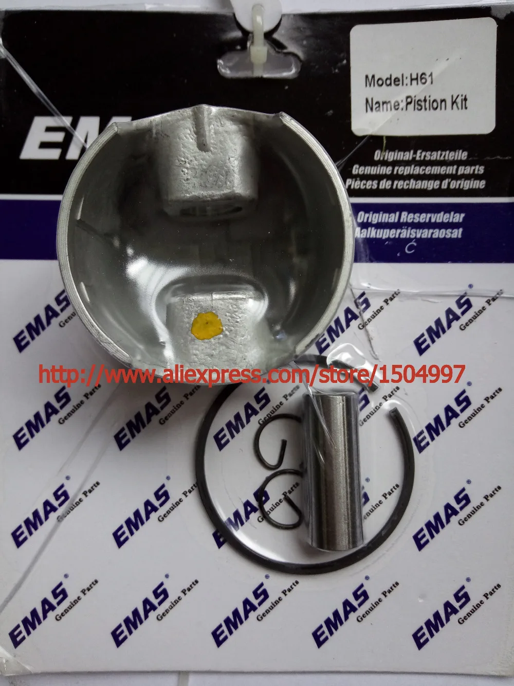 

Piston Kit with Pin Rings Clips assy Set kit for HUSs 61 365 Chainsaw PISTON RINGS 48mm 1.5mm