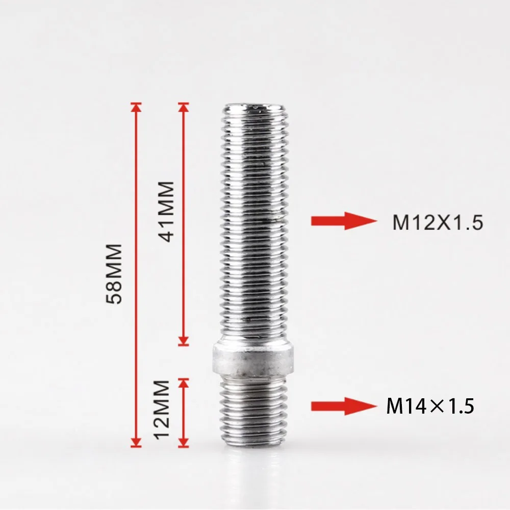 Расширенный шпилька крепления колеса преобразования высокие болты/винт-адаптер с наружной резьбой комплект(M12x1.5 для M14x1.5, M12x1.5 для M12x1.5