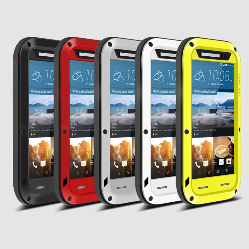 imágenes para Amor Mei Cubierta Armor Funda Impermeable para HTC M8 M9 M10 U11 Desire 820 A9 E8 Fundas Shell Vivienda Agua/Dirt/Golpes/Lluvia prueba imágenes para Amor Mei Cubierta Armor Funda Impermeable para HTC M8 M9 M10 U11 Desire 820 A9 E8 Fundas Shell Vivienda Agua/Dirt/Golpes/Lluvia prueba