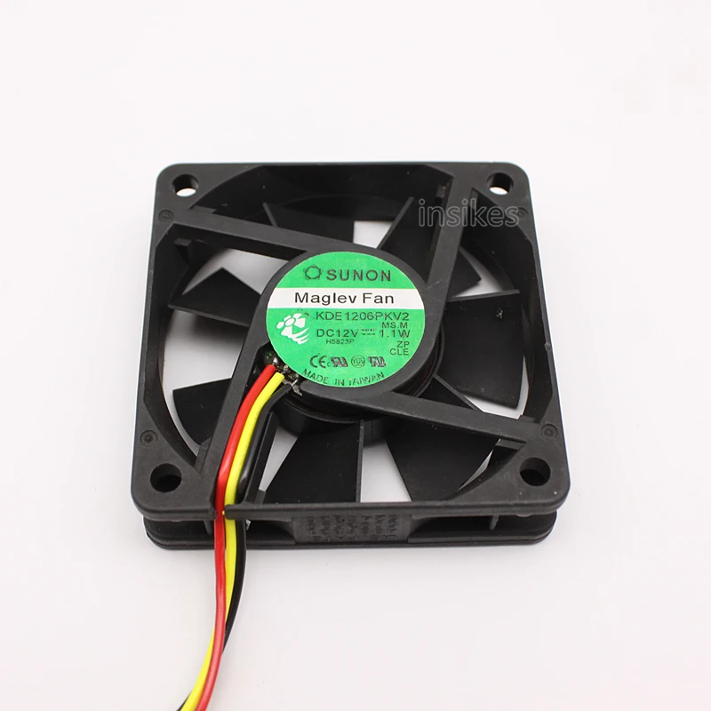 KDE1206PKV2 Ультра тихий вентилятор охлаждения DC 12V 1 W 3300RPM 6020 6 см 60*60*20 мм 3