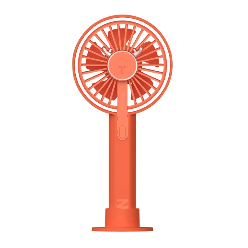 Белый олень портативный usb-вентилятор мини-кондиционер 3 скорости мини настольный ручной вентилятор охладитель воздуха для комнаты дома - Цвет: coral red