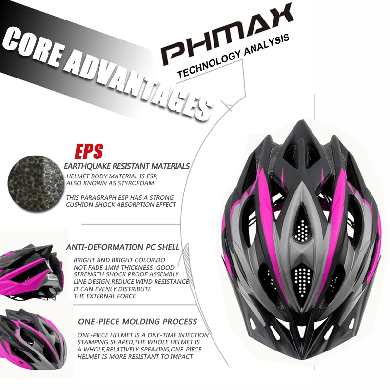 Шлем велосипедный PHMAX Pro женский ультралегкий 2020|Велосипедный шлем| |