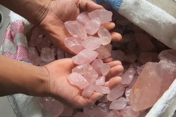 

500g Natural cristal de cuarzo rosa gemas piedra Original de piedra roca minerales venta al por mayor