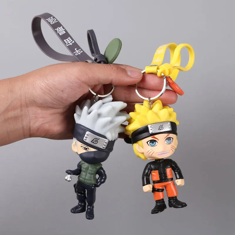 Hot 3D Anime Keychain Keyring Naruto Keychain Figure Kakashi Naruto