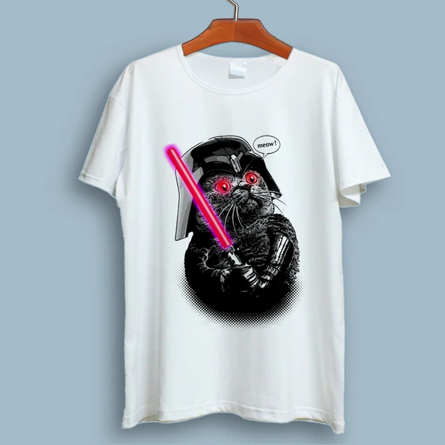 Funny Star Wars Sloth/Cat Design T Shirt Men's Fashion Darth Vader T