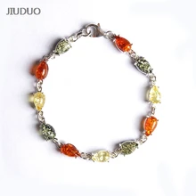 JIUDUO Genuine luxury 925 Silver Mosaic Water Drops Natural Amber Bracelet Golden Perot Blood Perfume Wax Handle Retro Jewelry цена JIUDUO Genuine luxury 925 Silver Mosaic Water Drops Natural Amber Bracelet Golden Perot Blood Perfume Wax Handle Retro Jewelry цены онлайн