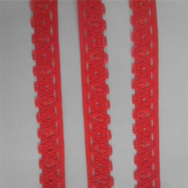 

Free Shipping 30yards/lot Width 1.3CM Elastic Lace Fabric diy clothes fabric accessories