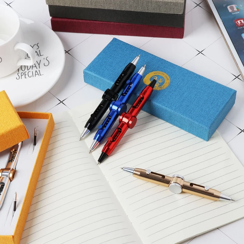 Новинка металлический фиджет-Спиннер ручка антистресс игрушечные ручки Шариковая ручка для детей студентов