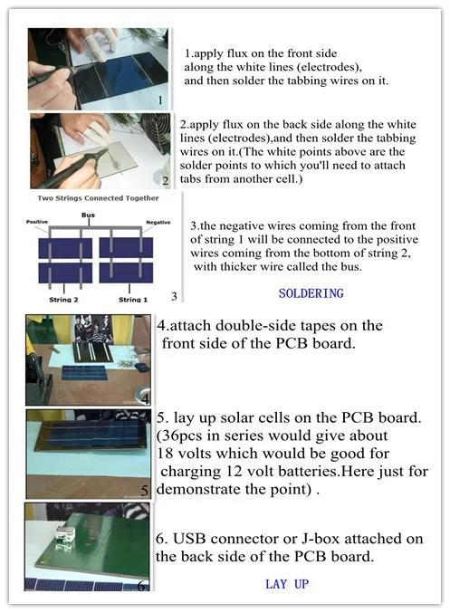 ECO-WORTHY 80 шт. солнечных батарей 6x6 поликристаллические фотоэлектрические солнечные элементы Наборы 156*156 мм 4,1 Вт/шт. ПОЛИ сотовый SunPower Solar Cells