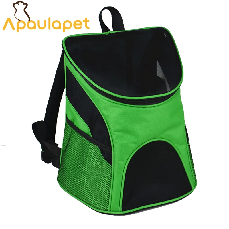 

APAULAPET Portable Dog Backpack Bag Travel Cat Carrier Breathable Mesh Backpack Bag Portable Double Shoulder Outdoor Bag