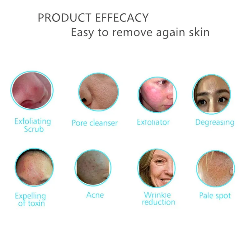 Ultra-sônico do Purificador da Pele do Íon Remoção do Cravo Máquina da Pele Galvânico Microcurrent Facial Whiting Face Lift Tonificação Spa 12 Utensílios de cuidado facial