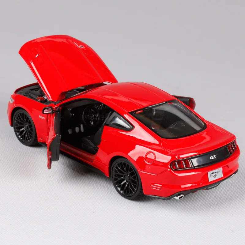 Maisto 1:24 2015 mustang GT красный синий серый автомобиль литье под давлением для ford Модель