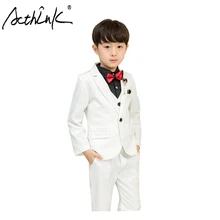 ActhInK Hot Sell 3Pcs Boys Blazer Suit Kids Wedding Suit With Bowtie Teenage Boys Ceremony Suit Kids White Blazer ActhInK Hot Sell 3Pcs Boys Blazer Suit Kids Wedding Suit With Bowtie Teenage Boys Ceremony Suit Kids White Blazer