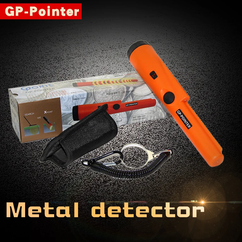 

GP-POINTER Orange Portable Hand Held Metal Detector Waterproof Metal Detector With Buzzer Vibration function