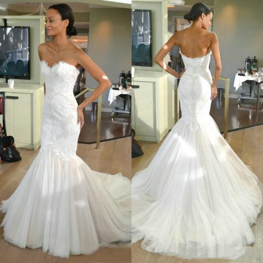 tulle bridal gown