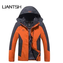 Для Мужчин's Куртка для открытого воздуха Водонепроницаемый 3 в 1 вниз теплая куртка Спорт на открытом воздухе Кемпинг Альпинизм Лыжная куртка Костюмы 10 Цвета