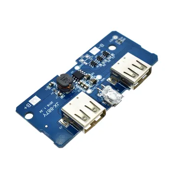 

5V 2A 18650 Power Bank Charger Module Charging Circuit Board Step Up Boost Power Supply Module Dual USB Output 1A Input
