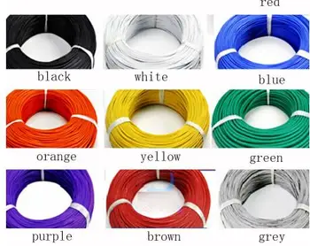 

1 Meter 30AWG 28AWG 26AWG 24AWG 22AWG 20AWG Flexible Silicone Wire RC Cable 26AWG 30/0.08TS OD 1.5mm Tinned Copper Wire
