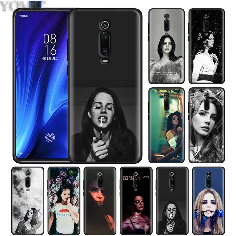 

Lana Del Rey Black Case for Xiaomi Redmi K20 Note 7 6 Pro 6A 7A 4X 5 Plus Y3 GO Silicone Phone Cover Cubre Soft Casos