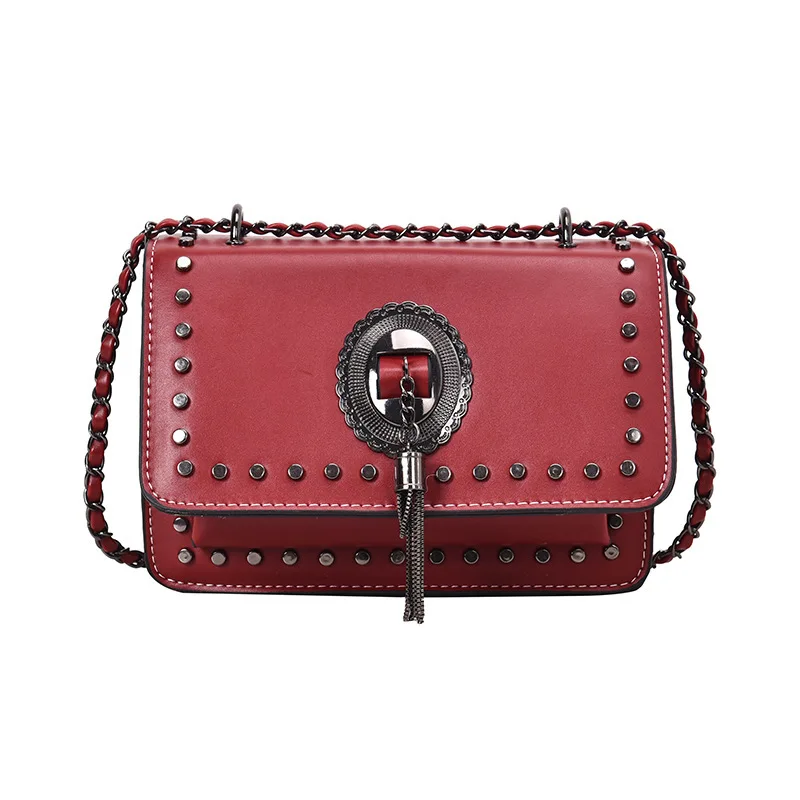 Женские сумки через плечо для женщин, высокое качество, из искусственной кожи, известный бренд, роскошная сумка, дизайнерская сумка, основная женская сумка на плечо - Цвет: red