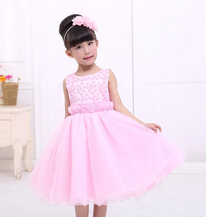 Fresh and simple princess dress, flower girl dress wedding dress show