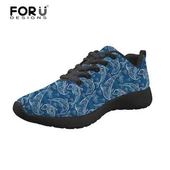 

FORUDESIGNS Dolphin Men Sneakers Fashion Men Shoes Flats Casual Sneakers for Student Chaussure Homme Daily Walking Shoes