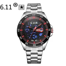 Watches Men Luxury Brand 6.11 Solar-powered watch Men stainless steel Casual Wristwatch Male calendar Clock Relogio Masculino