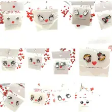 1 пара, мультфильм японское аниме Тоторо, женские милые модные серьги-гвоздики, милые серьги для девочек, подарки для вечеринок A02