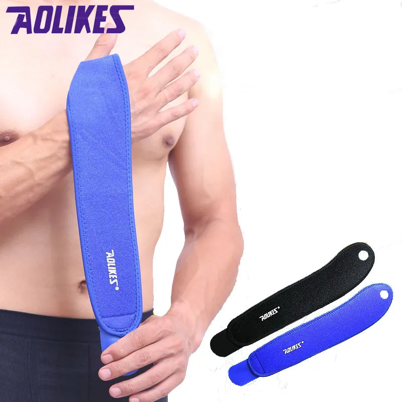 2 pcs/lot AOLIKES gym wrist bands sports wristband wrist support straps wraps for weight lifting munhequeira protector