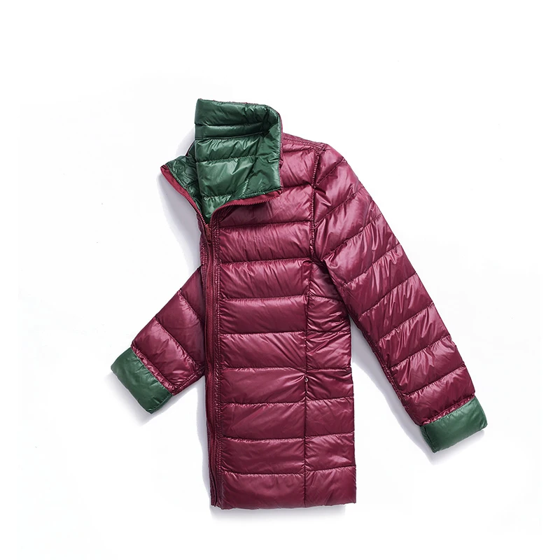 

New Autumn Winter Double-Sided Wearing Down Coats Women Ultra-Light Duck Down Short Jackets Windproof Outwears Coat Female Mw504